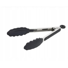 Silikoninės virtuvės žnyplės, universalios grotelės, ilgos, 33 cm