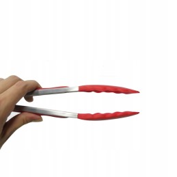 Silikoninės virtuvės žnyplės, universalios grotelės, ilgos, 33 cm