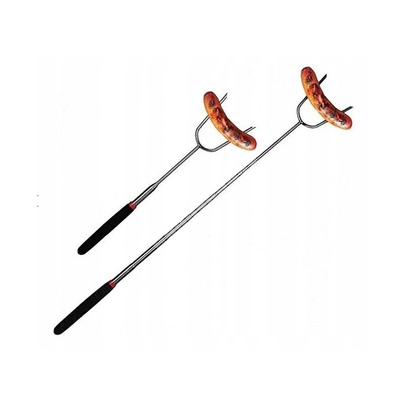 Teleskopinė šakutė skirta mėsos kepimui ir kepimui