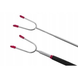 Teleskopinė šakutė skirta mėsos kepimui ir kepimui