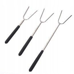 Teleskopinė šakutė skirta mėsos kepimui ir kepimui