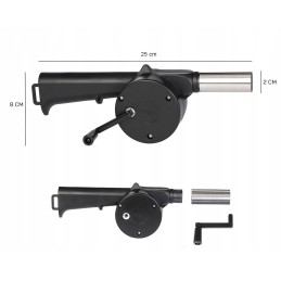 Pūstuvas grotelių, židinio, židinio uždegimui