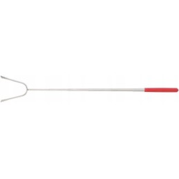 Teleskopinė šakutė kepsninei, lazda, šakutė, įdėklas, 25-88 cm