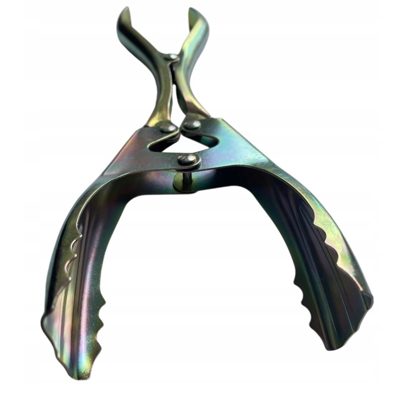 Grilio žnyplės, metalinės, metalinis griebtuvas, 25 cm, mėsai kepti ant grotelių