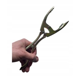 Grilio žnyplės, metalinės, metalinis griebtuvas, 25 cm, mėsai kepti ant grotelių