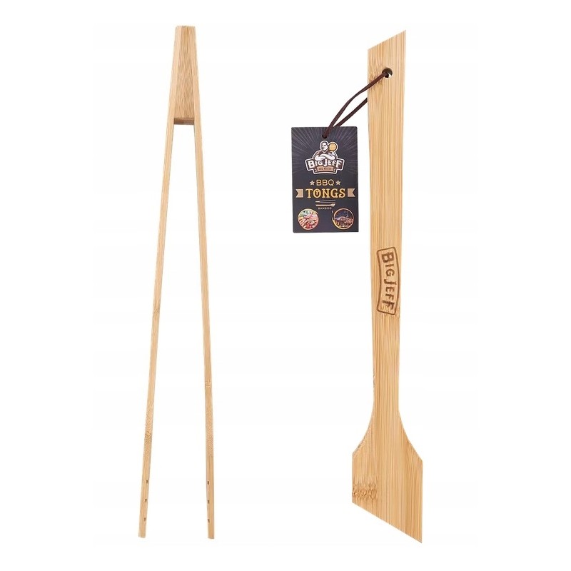 Metalinės virtuvės mėsos grilio žnyplės 42 cm BBQ.