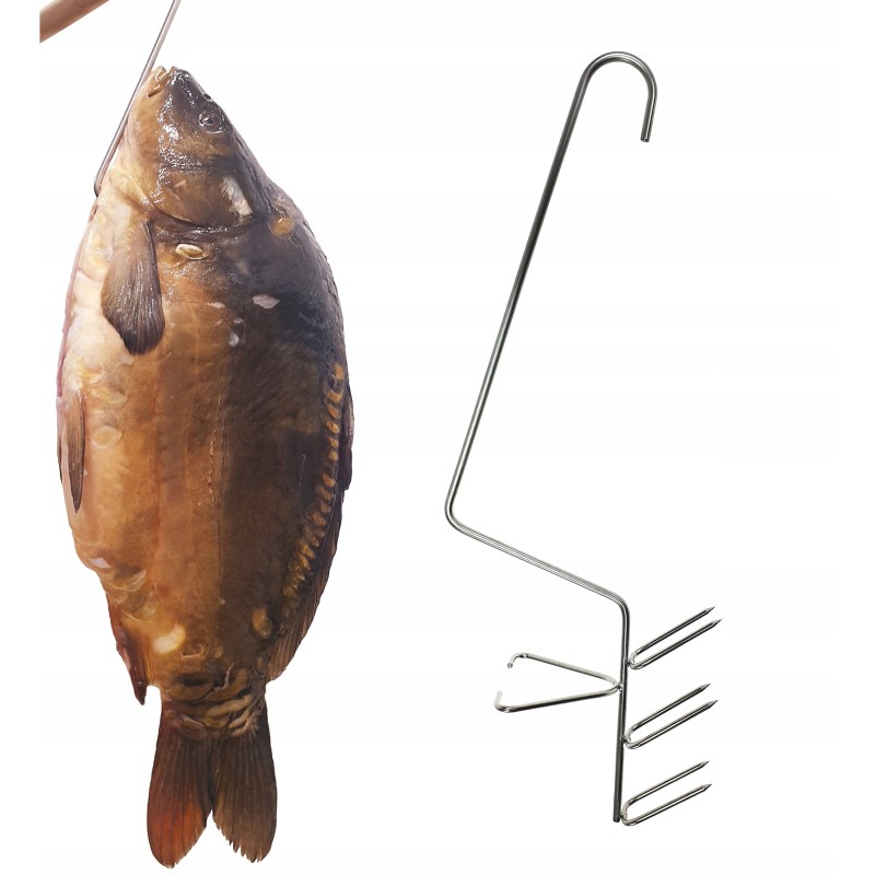 H-433 kabliukai karpinėms žuvims rūkyti, 33 cm