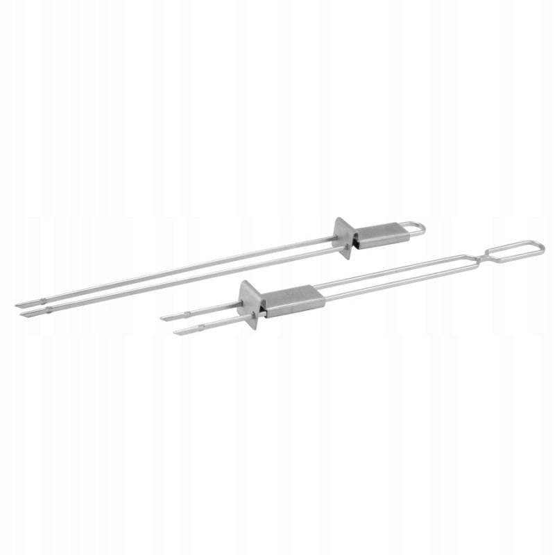 Kebabų rinkinys su slankikliu, 2 vnt., nerūdijantis