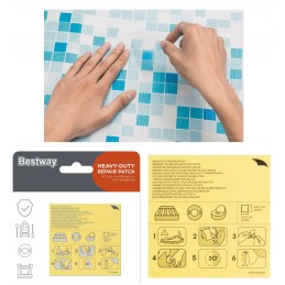 Lipnūs baseino pleistrai, remonto rinkinys, 10 vnt