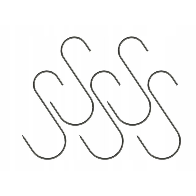 Rūkyklos kabliukai, tradicinės formos, 5 vnt