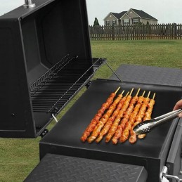4x tefloninis grilio kilimėlis, daugkartinio naudojimo bbq orkaitės padėklas kepimui