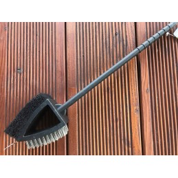 3in1 grilio valymo šepetys + grandiklis