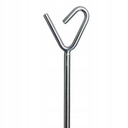 Pw-86 šakių atramos, židinio lazdos, 86 cm, nerūdijantis plienas, 3 pakopų inox