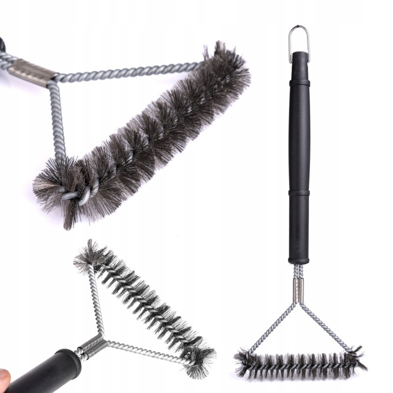 Grilio valymo šepetys yra patikimas ir naudingas įrankis, palengvinantis grotelių valymą po kiekvieno kepimo seanso.