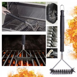 Grilio valymo šepetys yra patikimas ir naudingas įrankis, palengvinantis grotelių valymą po kiekvieno kepimo seanso.