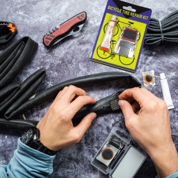 Dviračių kamerų ir padangų remonto rinkinys