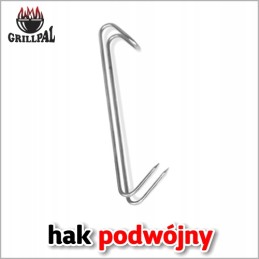Žuvies rūkymo kabliukai 18 cm, inox, 5 vnt.