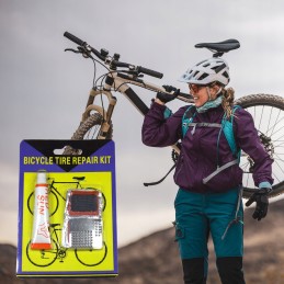 Dviračių kamerų ir padangų remonto rinkinys