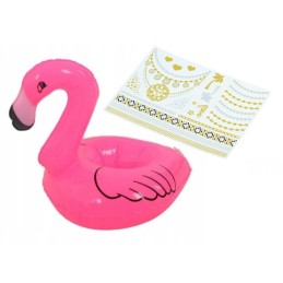 Pripučiamas flamingo gėrimų laikiklis gėrimams