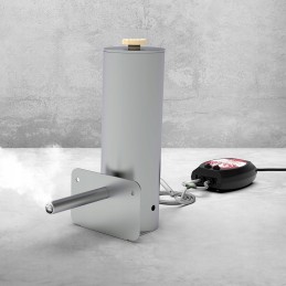 Elektrinė rūkykla su dūmų generatoriumi, elektriniu siurbliu, grotelėmis, kabliukais