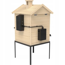 Elektrinė medinė rūkykla, karšto oro cirkuliacija, medžio drožlių, browin 60e dūmų generatorius