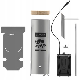 Elektrinė medinė rūkykla, karšto oro cirkuliacija, medžio drožlių, browin 60e dūmų generatorius