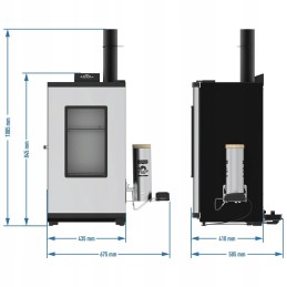 Automatinis skaitmeninis elektrinio rūkymo rinkinys browin 330275 dragon 65l