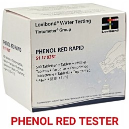 Phenol red x10 vandens pH testerio tabletės