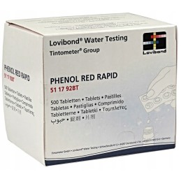 Phenol red x10 vandens pH testerio tabletės