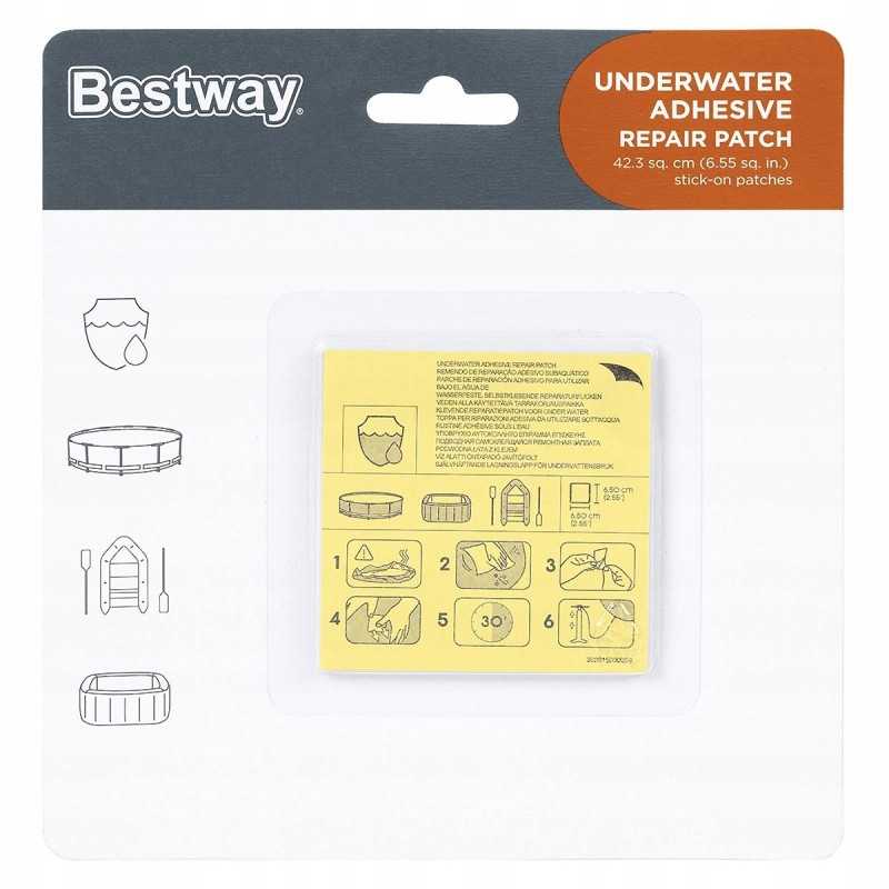 Bestway 62091 bestway remonto rinkinio lipnūs pleistrai