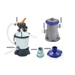 Sandariklis 32 mm žarnos vamzdžiui, sodo baseinui, Intex rinkiniai jungties siurbliui