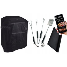 Didelės grotelės su ketaus grotelėmis + dangtelis, komplektas xxl