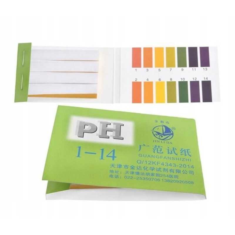 Lakmuso popieriaus juostelės 80 vnt pH matuoklis 1 14