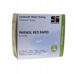 10xfenolio raudonojo vandens pH testerio tabletės