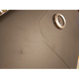 Basic komforto grilio vežimėlis, ketaus grotelės + dangtis