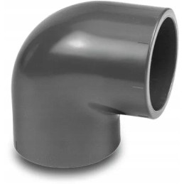 PVC alkūnė 50mm 90 laipsnių