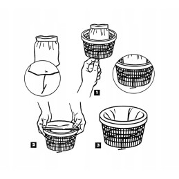 Skimmer įdėklas, filtras baseino skimeriui