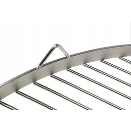 90 nerūdijančio plieno apvalios grotelės griliui su grandine lux židinio trikojiui