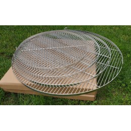 90 nerūdijančio plieno apvalios grotelės griliui su grandine lux židinio trikojiui