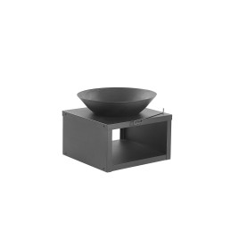 Sodo židinys, laužavietė, grilis, didelis plieninis dubuo