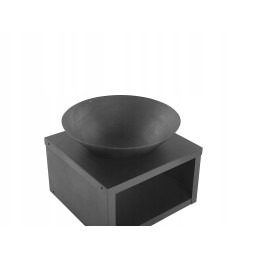 Sodo židinys, laužavietė, grilis, didelis plieninis dubuo