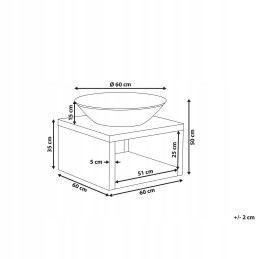 Sodo židinys, laužavietė, grilis, didelis plieninis dubuo