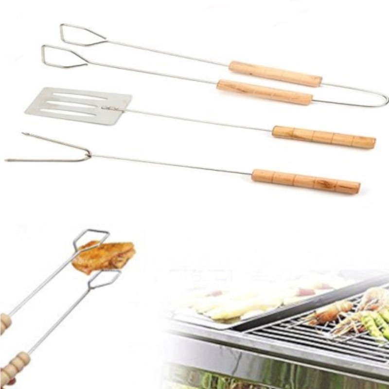 Grilio reikmenys, kepsnių komplektas, stalo įrankiai, kepsninės reikmenys