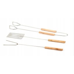 Grilio reikmenys, kepsnių komplektas, stalo įrankiai, kepsninės reikmenys