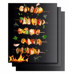 Tefloninis grilio kilimėlis dujiniam griliui kepimo skardai 40x33 kilimėliai 3vnt