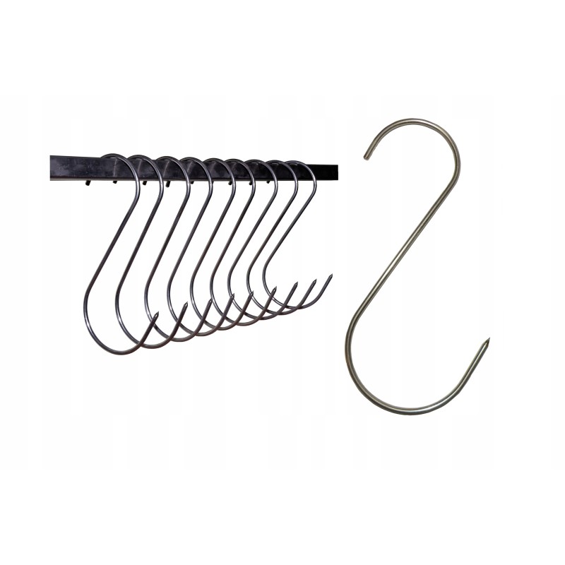 Rūkymo kabliukas, 10 vienetų rinkinys S-145, 3mm storio