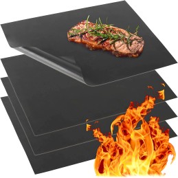 Aukštos kokybės 4x Teflon grilio kilimėlio kepimo skardos 4vnt rinkinys