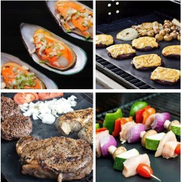 Aukštos kokybės 4x Teflon grilio kilimėlio kepimo skardos 4vnt rinkinys