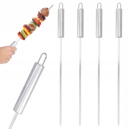 Šašlyko iešmeliai keptai mėsai, plieniniai, 4vnt 44 cm