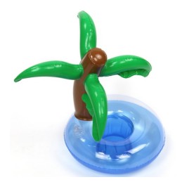 Plaukiojantis gėrimų laikiklis pripučiama baseino sala